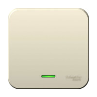 BLANCA О/У 1-клавишный ВЫКЛЮЧАТЕЛЬ (cх.1) с подс.ИЗОЛ.ПЛ,6А,250В,МОЛОЧНЫЙ