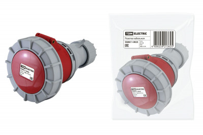 Розетка кабельная IP67 16А 3Р+РЕ 380В TDM Electric, SQ0611-0025