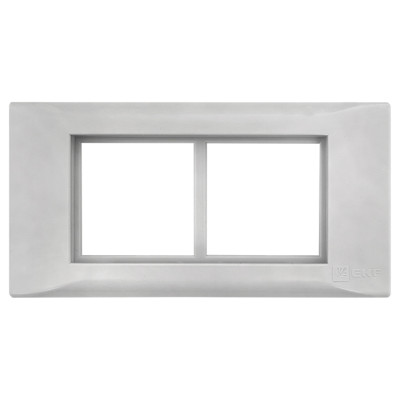 Рамка+суппорт 4 модуля (2 поста) для парапетного кабельного канала EKF C-Line