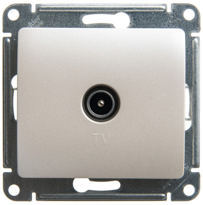 GLOSSA TV РОЗЕТКА проходная 4DB, ПЕРЛАМУТР