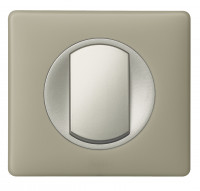 Legrand Выключатель 1-клавишный, вставка - титан,  классика - Грин Перкаль, серия Celiane