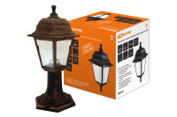 Светильник садово-парковый НТУ 04-60-001 четырехгранник, стойка, пластик, медь TDM Electric, SQ0330-0725