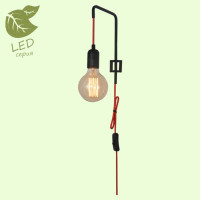 LUSSOLE TANAINA Бра, цвет основания - черный, 1x10W E27, GRLSP-8042