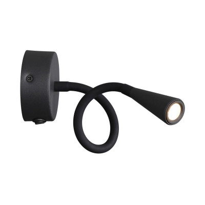 4254/3WL HIGHTECH ODL21 271 черн/металл Настен.светильник выкл на базе IP20 LED 3W 263Лм 3000K ODDS