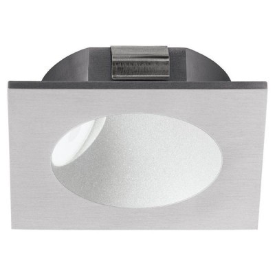 96902 Светодиод. встраиваемый светильник для лестниц ZARATE, 2W(LED), 80х80, литой алюминий, серебря