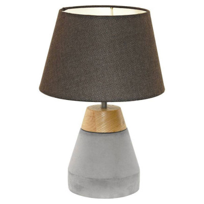 Eglo Настол. лампа TAREGA, 1х60W(E27), ?250, H370, дерево, бетон, коричн., серый/текстиль, коричневый