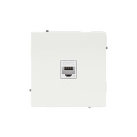 DKC KANT Компьютерная розетка RJ-45 без шторки, кат.5е одинарная, белая магнолия, 7000663