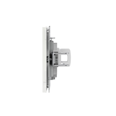 DKC KANT Компьютерная розетка RJ-45 без шторки, кат.5е одинарная, белая магнолия, 7000663