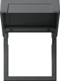 265820 - Gira System55 E22 Монтажная рамка с крышкой, сталь 265820 - Gira System55 E22 Монтажная рамка с крышкой, сталь