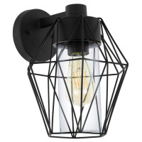 97226 Уличный светильник настенный СANOVE, 1х60W(E27), L230, H240, гальв. сталь, черный/стекло, проз