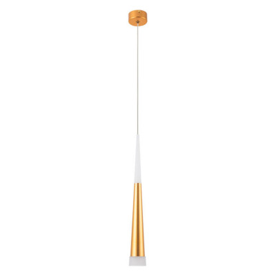 Arte Lamp SABIK, Подвес, цвет арматуры - МАТОВОЕ ЗОЛОТО, цвет плафона/декора - МАТОВОЕ ЗОЛОТО, 1х7W LED, A6010SP-1SG
