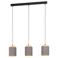 99446 Подвес ALBARIZA, 3х40W (E27), L895, B160, H1100, сталь, шампань / текстиль, золотой