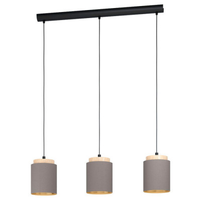 99446 Подвес ALBARIZA, 3х40W (E27), L895, B160, H1100, сталь, шампань / текстиль, золотой