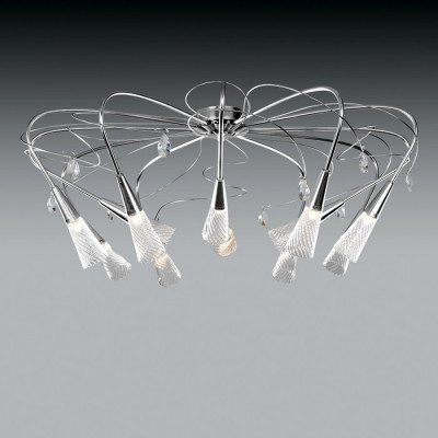 Lightstar 711127 (SX1105/12)  Люстра AEREO 12х25W G9 BLACK (в комплекте)