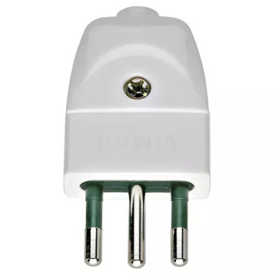Vimar Вилка 2P+T 10A S11,  белая, 00201.B