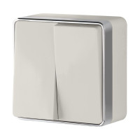 Werkel W5020003/ Выключатель двухклавишный Gallant (слоновая кость), a051562