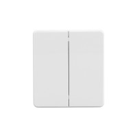 Выключатель ROUND 2 кл проходной (переключатель) 10А с/у перламутр KRANZ, KR-78-0709-1