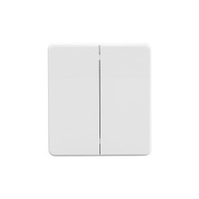 Выключатель ROUND 2 кл проходной (переключатель) 10А с/у перламутр KRANZ, KR-78-0709-1