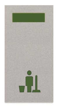 N2180.5 PL - Светосигнализатор с LED лампой, Уборка номера, 1-модульный, серия Zenit, цвет серебристый - 2CLA218050N1301 N2180.5 PL - Светосигнализатор с LED лампой, Уборка номера, 1-модульный, серия Zenit, цвет серебристый - 2CLA218050N1301