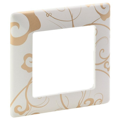 754101 - Valena LIFE.Рамка "Ампир белый".1-постовая универсальная, Legrand