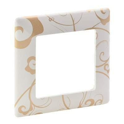 754101 - Valena LIFE.Рамка "Ампир белый".1-постовая универсальная, Legrand
