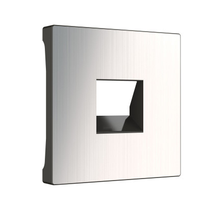 Werkel WL02-RJ-CP/ Накладка для розетки Ethernet RJ-45  и телефонной розетки RJ11 (глянцевый никель), a037018