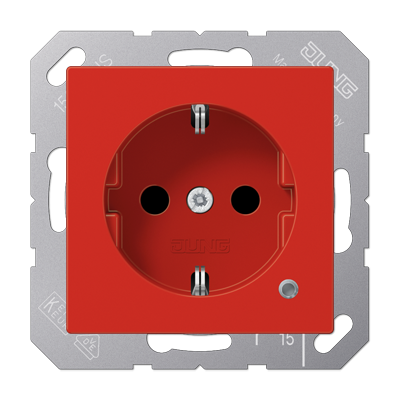 SCHUKO-розетка с индикацией, A1520BFKORT