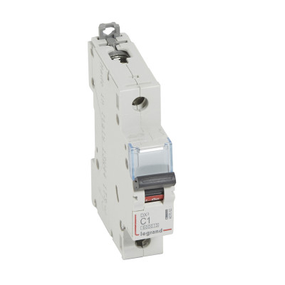 Legrand Автоматический выключатель DX? 6000 - 10 кА - тип характеристики C - 1П - 230/400 В~ - 1 А - 1 модуль, 407662