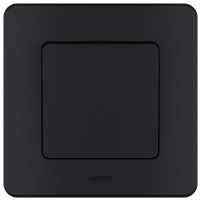 Legrand Выключатель одноклавишный - Legrand Inspiria - 10А 250В безвинтовые зажимы - антрацит, 673603