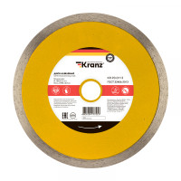 Диск алмазный отрезной сплошной 180x25,4/22,2x1,8x10мм KRANZ, KR-90-0113 Диск алмазный отрезной сплошной 180x25,4/22,2x1,8x10мм KRANZ, KR-90-0113