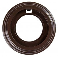 Bironi Рамка 1 постовая, пластик, цвет коричневый, BF1-610-22