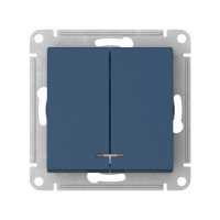 ATN001153S - ATLASDESIGN 2-клавишный ВЫКЛЮЧАТЕЛЬ с подсветкой, сх.5а, 10АХ, мех., быстрозажим. клем., АКВАМАРИН, Systeme Electric ATN001153S - ATLASDESIGN 2-клавишный ВЫКЛЮЧАТЕЛЬ с подсветкой, сх.5а, 10АХ, мех., быстрозажим. клем., АКВАМАРИН, Systeme Electric