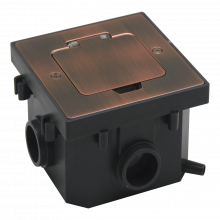 Donel Лючок 2 мод. (1 мод. 45х45 мм.), красная медь, IP44, (с уст. набором), DFB2MRRC