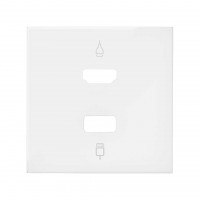 Simon 10001095-230 Накладка розетки HDMI + USB цвета белый матовый S100