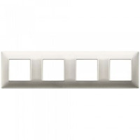 Vimar Накладка для 8 модулей (2+2+2+2) расстояние между центрами 71мм никель матовый, 14669.21