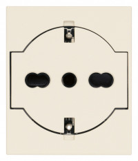 Vimar Розетка 2P+T P40 универсальная заподлицо конопляная, 30211.C Vimar Розетка 2P+T P40 универсальная заподлицо конопляная, 30211.C