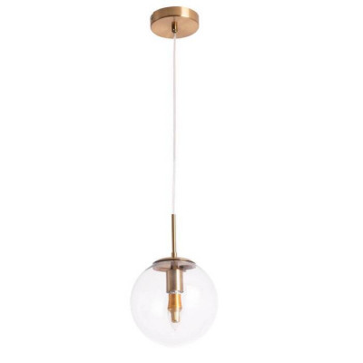 Arte Lamp VOLARE, Подвес, цвет арматуры - АНТИЧНАЯ БРОНЗА, цвет плафона/декора - ПРОЗРАЧНЫЙ, 1х60W E27, A1920SP-1AB