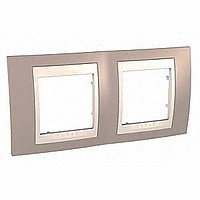 UnicaCh Рамка 2-ная горизонт., коричн./беж.