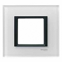 UnicaClass Рамка 1-ная, стекло бел.