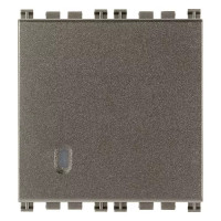 Vimar Кнопка 1P NO 10A 2 модуля, Metal, 19008.2.M Vimar Кнопка 1P NO 10A 2 модуля, Metal, 19008.2.M