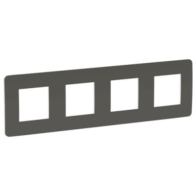 рамка 4-поста, ДЫМЧАТО-СЕРЫЙ/белый