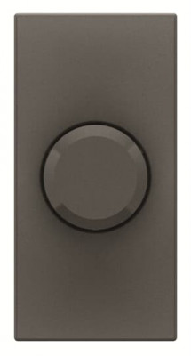 ABB Механизм электронного поворотного светорегулятора для регулируемых LEDi ламп, 2-100 Вт, 1-модульный, серия Zenit, цвет антрацит