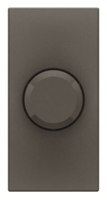 ABB Механизм электронного поворотного светорегулятора для регулируемых LEDi ламп, 2-100 Вт, 1-модульный, серия Zenit, цвет антрацит