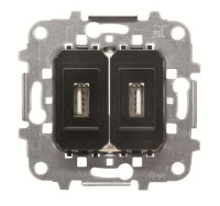 ABB Механизм разъёма 2xUSB с винтовыми клеммами (5 проводов)