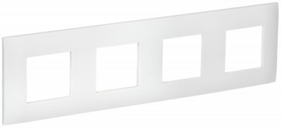 SKANDY Рамка 4-мест. SK-F04W арк. бел. IEK, SK-M42-K01