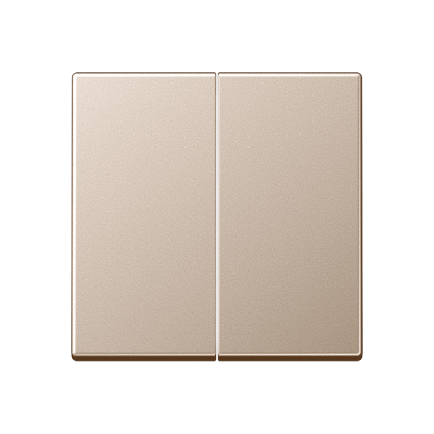 Двойная клавиша для балансирных механизмов выключателей (кнопок), в комплекте с AS90-5HP (крепежный элемент), возможно IP44; дюропласт; шампань; A500, A595CH