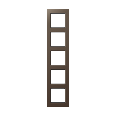 Рамка для вертикальной и горизонтальной установки, 5 постов; дюропласт; мокко; A CREATION, AC585MO