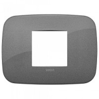 19682.22 - Vimar Накладка ROUND на 2 модуля центрально ардезия