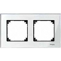 M-Elegance Рамка 2-ная, стекло бриллиант (max 90)