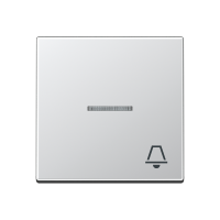 клавиша с символом звонок с линзой, алюминий, A590KO5KAL